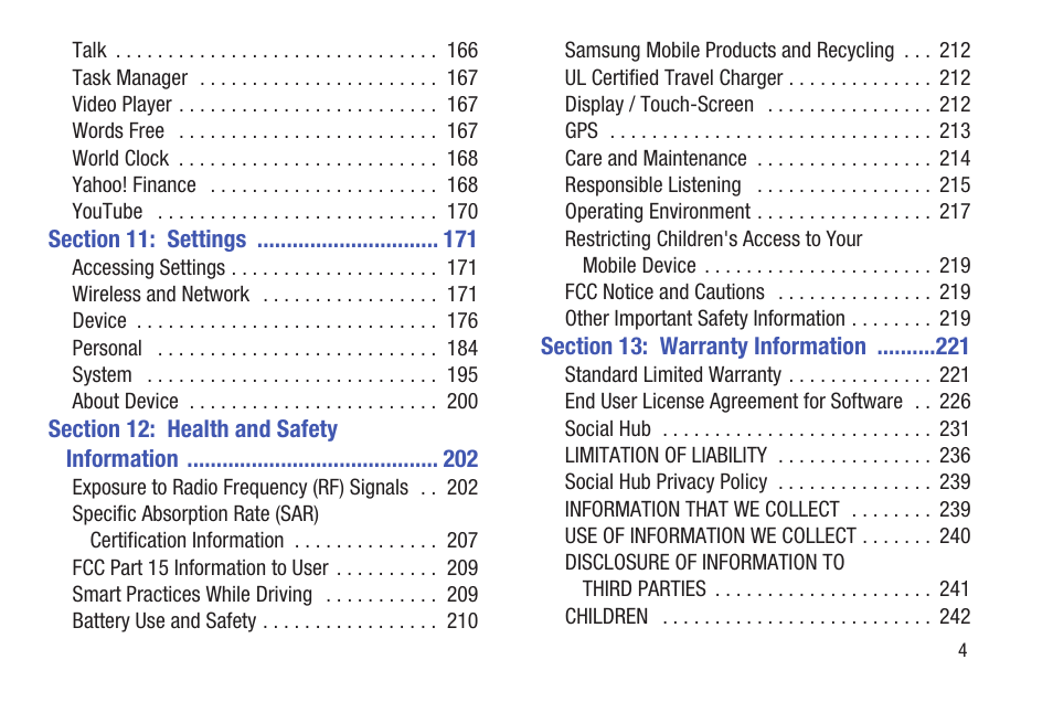 Samsung GT-P7510FKYXAR User Manual | Page 9 / 258