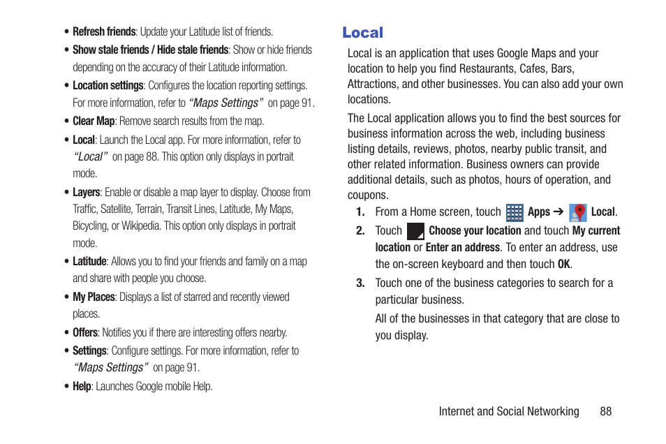 Local | Samsung GT-P7510FKYXAR User Manual | Page 93 / 258