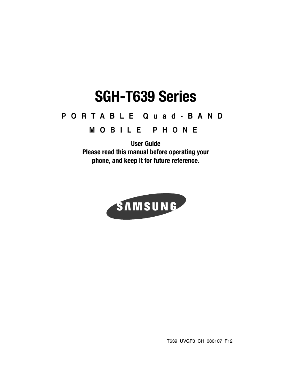 Samsung SGH-T639LSATMB User Manual | 162 pages