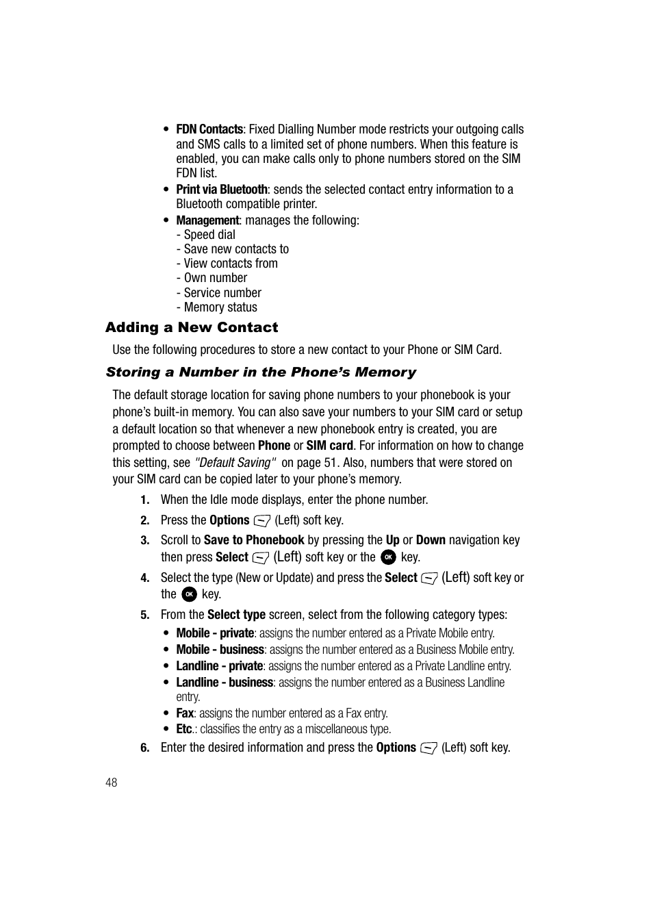 Adding a new contact | Samsung SGH-T639LSATMB User Manual | Page 49 / 162