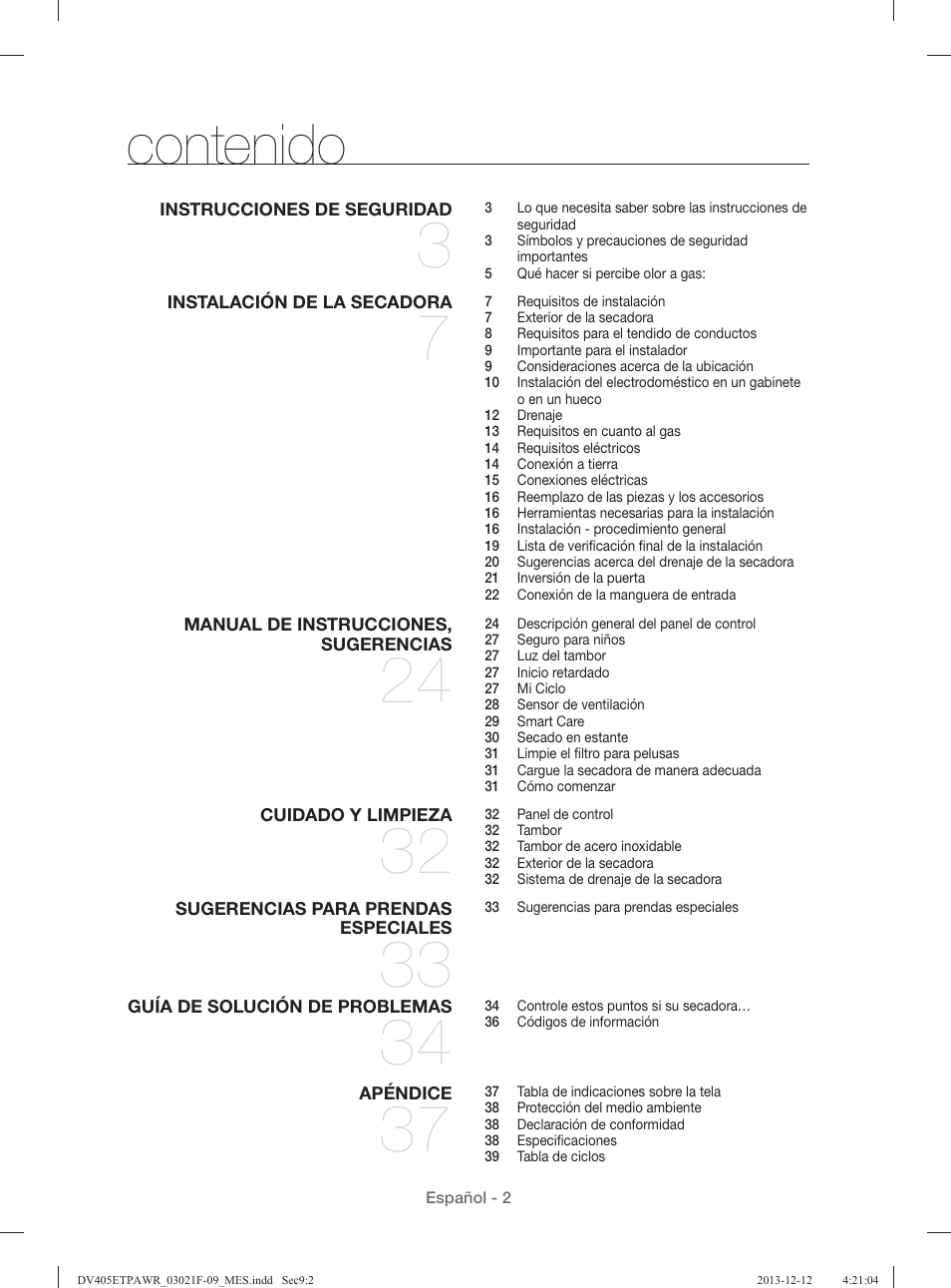 Samsung DV393GTPAWR-A1 User Manual | Page 46 / 136