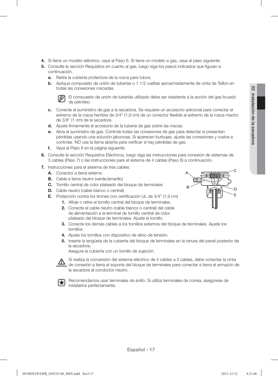 Samsung DV393GTPAWR-A1 User Manual | Page 61 / 136