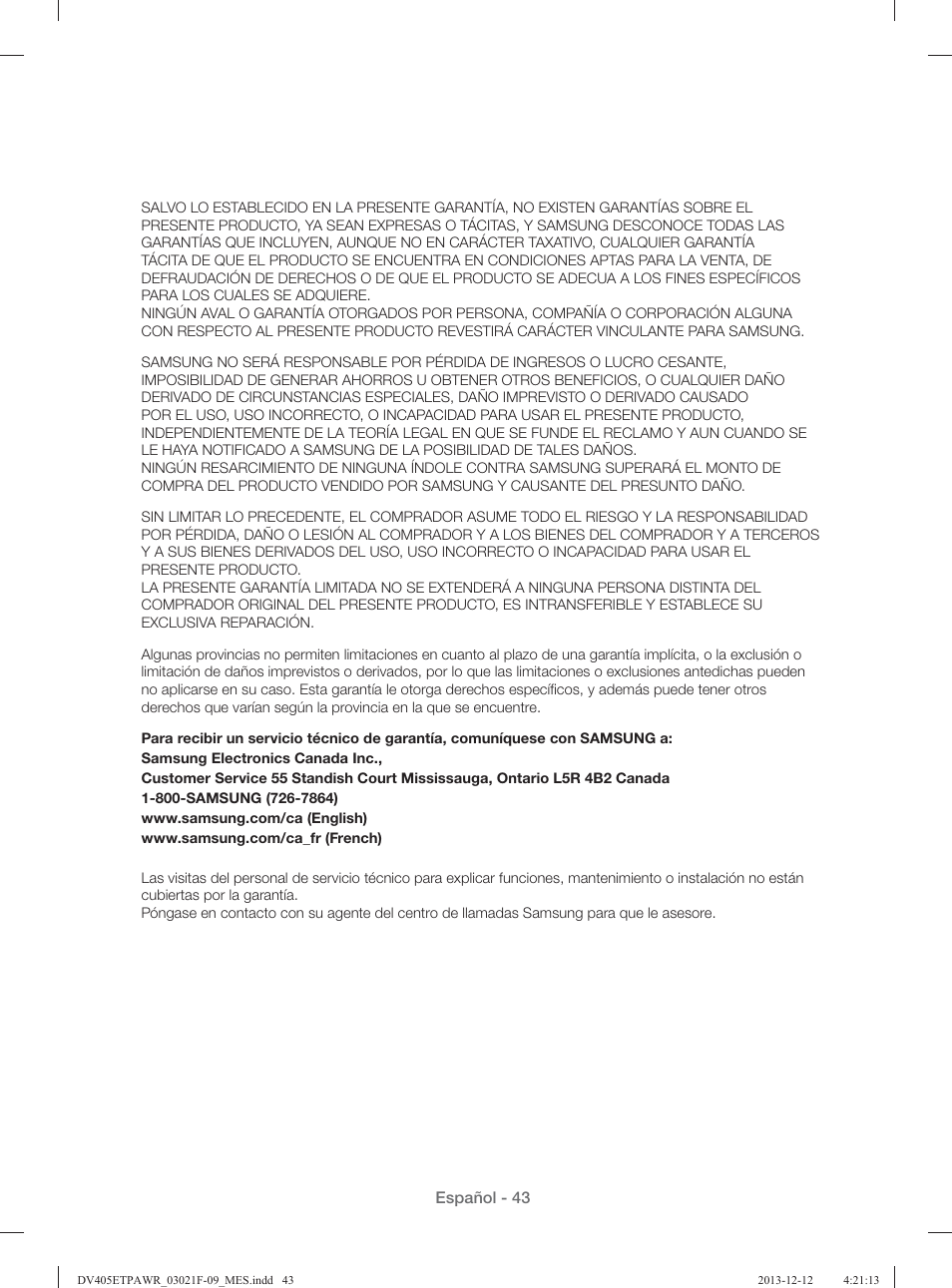Samsung DV393GTPAWR-A1 User Manual | Page 87 / 136