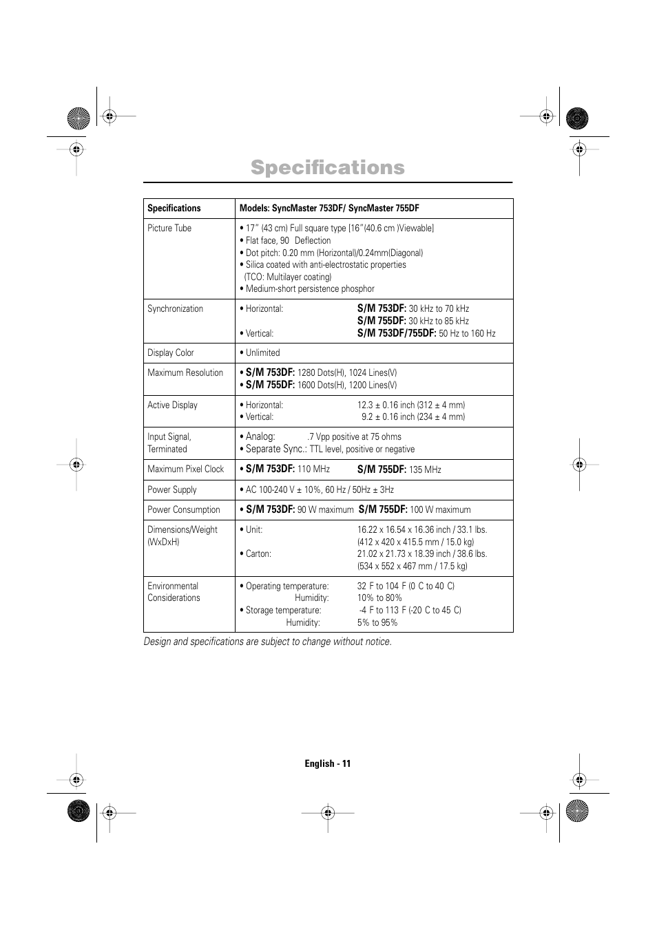 Samsung AV17KSBL User Manual | Page 13 / 16