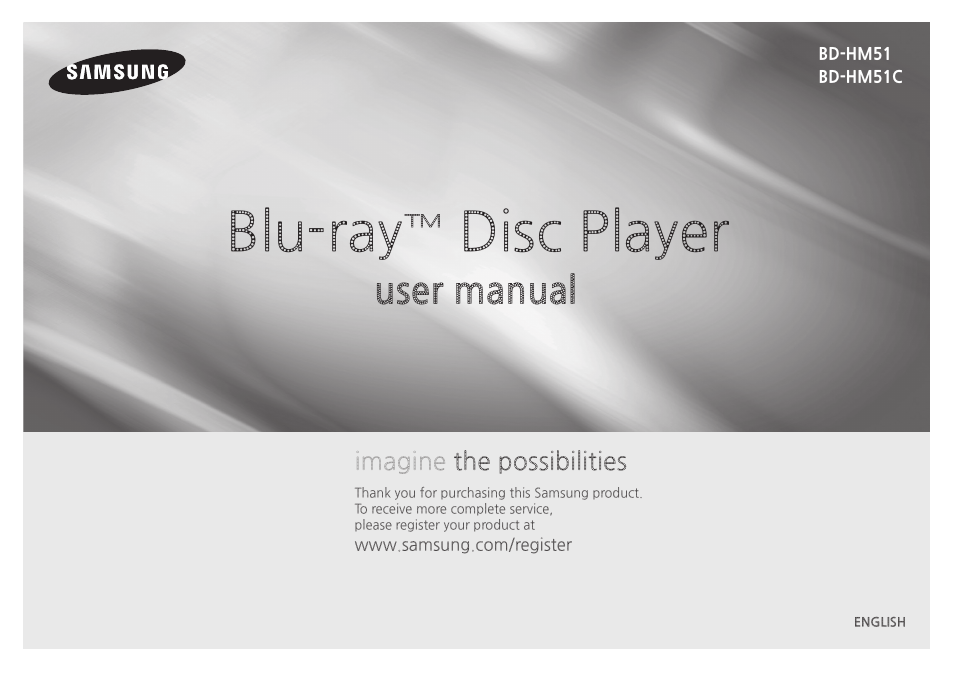 Samsung BD-HM51-ZA User Manual | 26 pages