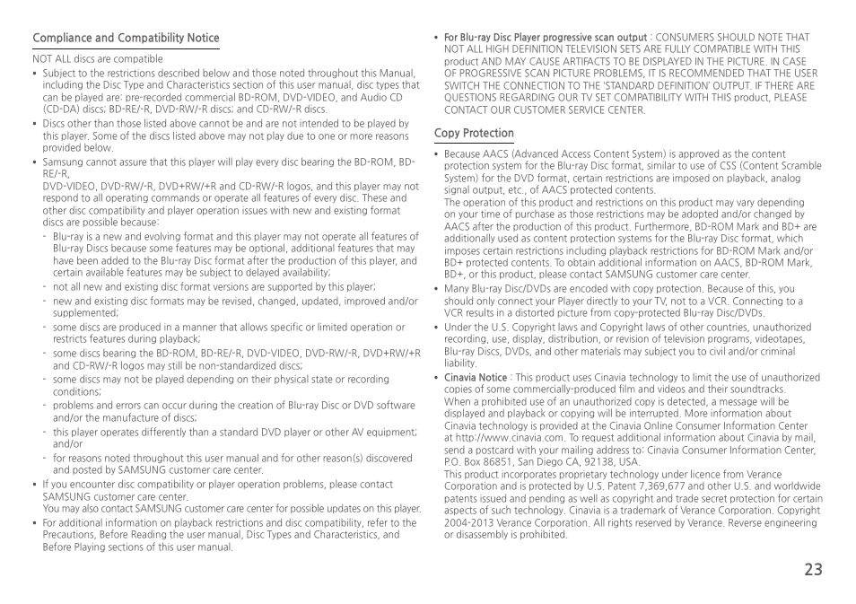 Samsung BD-HM51-ZA User Manual | Page 23 / 26