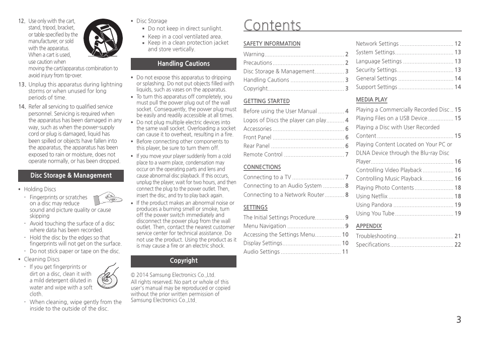 Samsung BD-HM51-ZA User Manual | Page 3 / 26