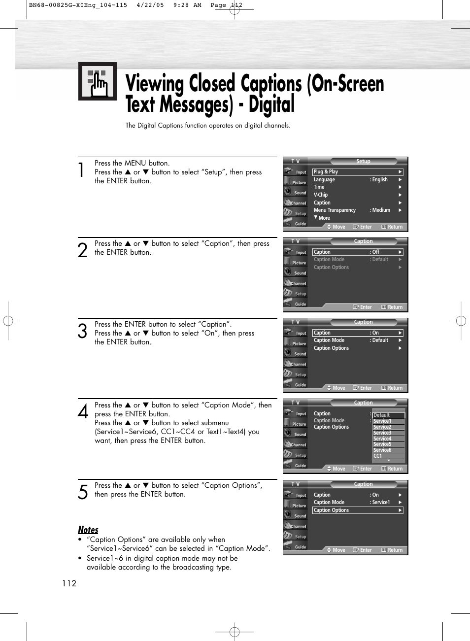 Samsung HPR5072X-XAA User Manual | Page 112 / 146