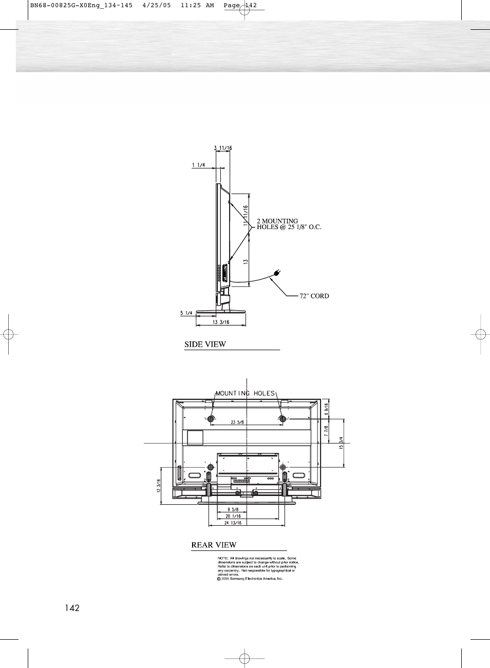 Samsung HPR5072X-XAA User Manual | Page 142 / 146