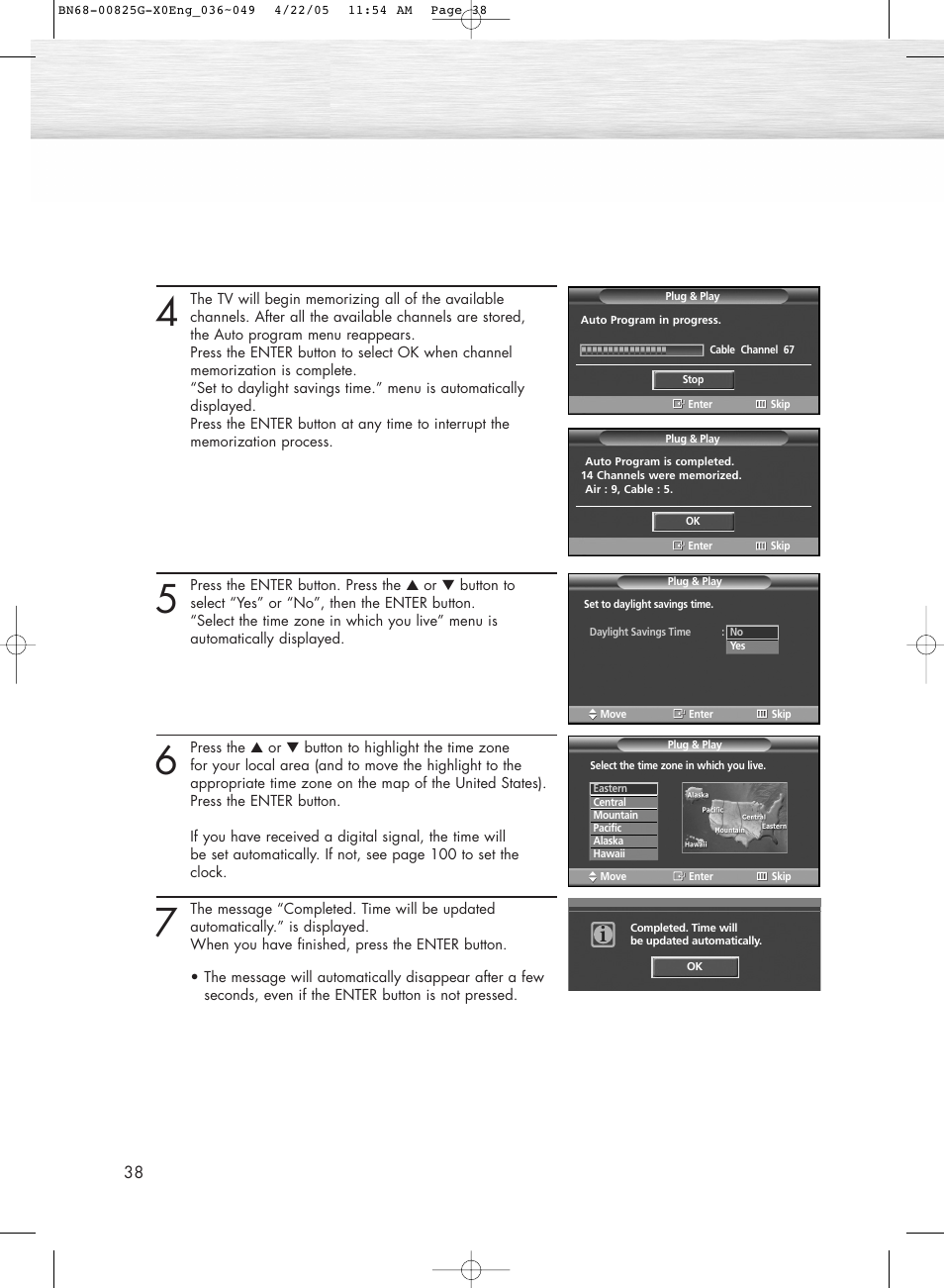 Samsung HPR5072X-XAA User Manual | Page 38 / 146