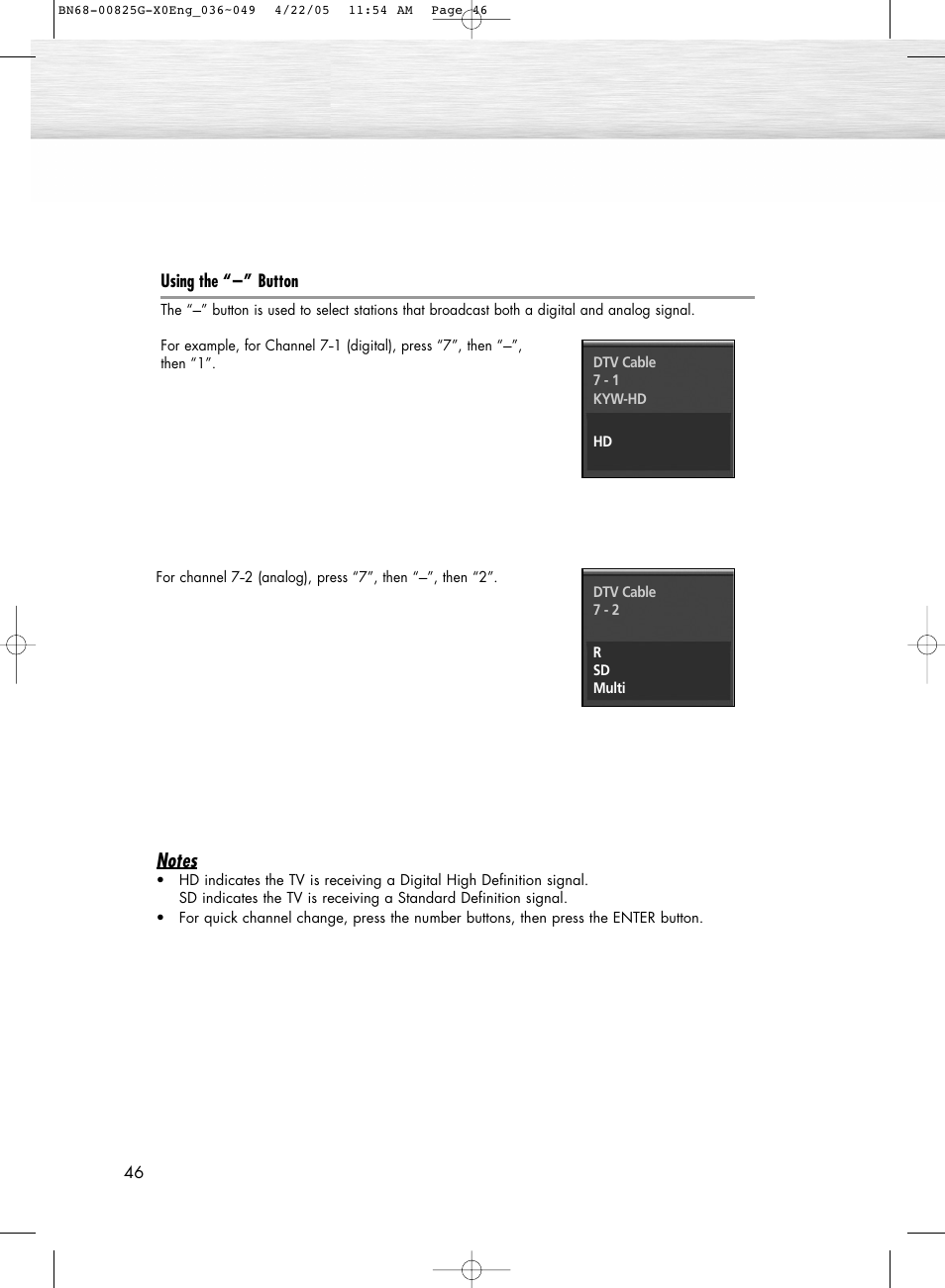 Samsung HPR5072X-XAA User Manual | Page 46 / 146