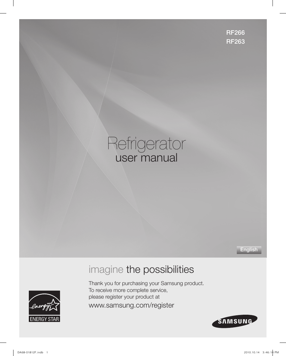 Samsung RF266AEPN-XAA User Manual | 40 pages