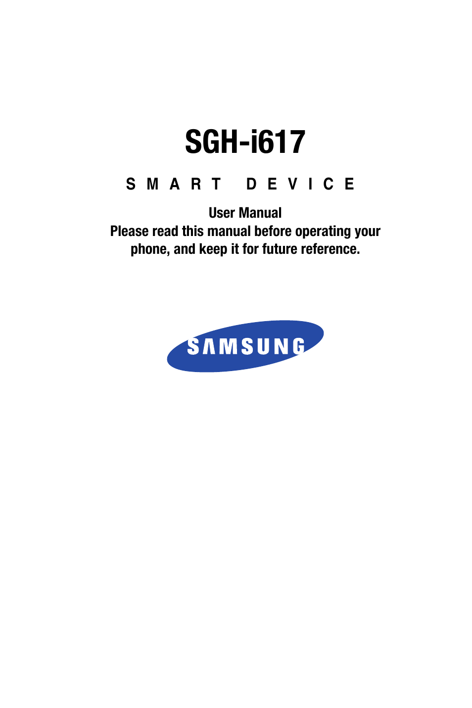Samsung SGH-I617EBAATT User Manual | 162 pages