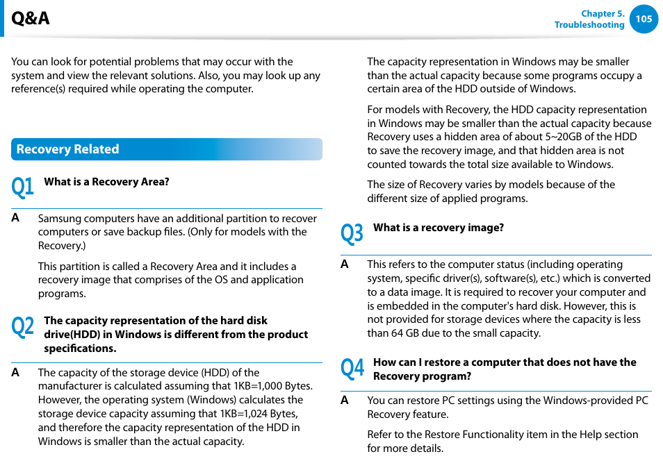 Samsung DP700A7D-S02US User Manual | Page 106 / 134