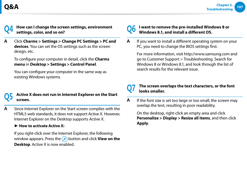 Samsung DP700A7D-S02US User Manual | Page 108 / 134