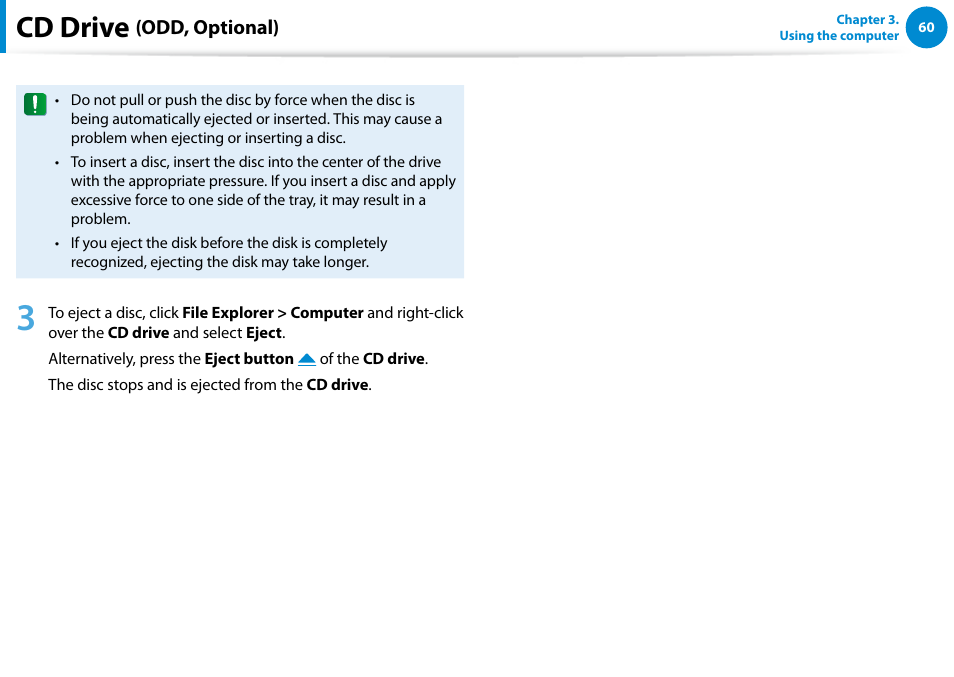 Cd drive | Samsung DP700A7D-S02US User Manual | Page 61 / 134