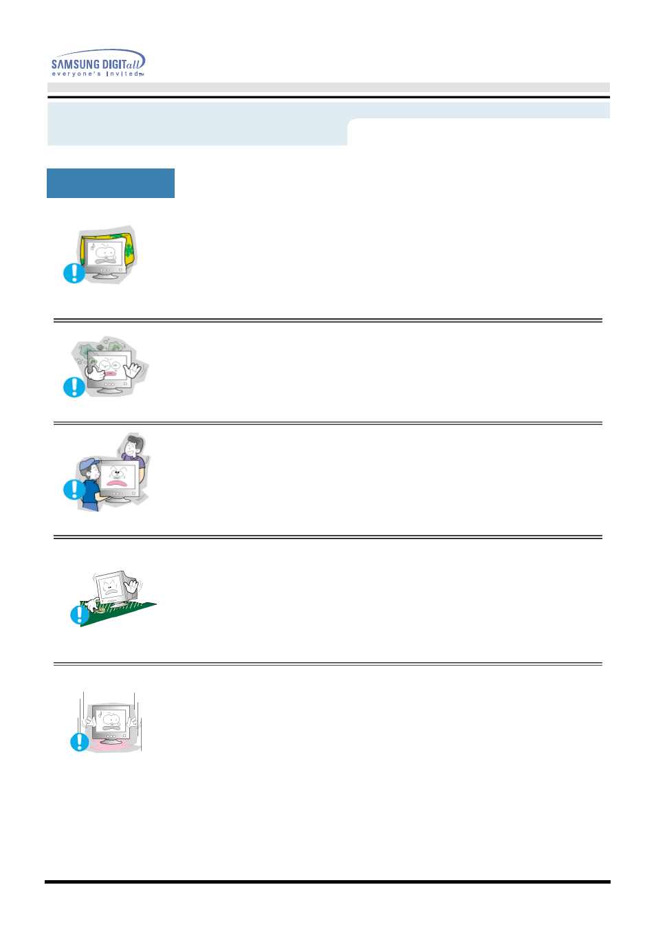 Safety instructions | Samsung AQ19FSBU User Manual | Page 6 / 72