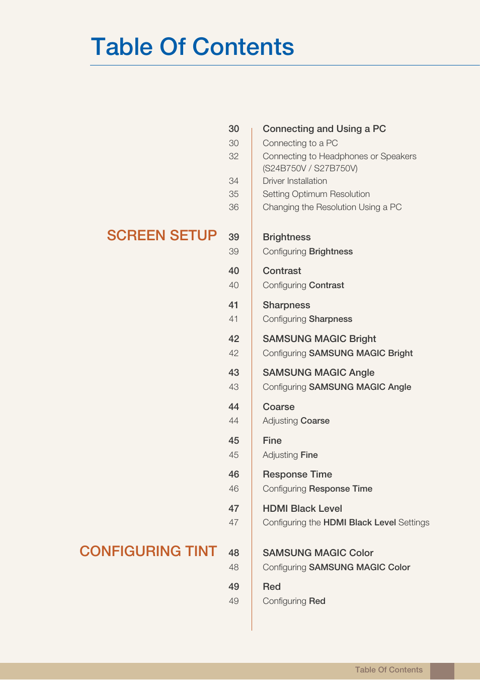 Samsung LS24B750VSG-ZA User Manual | Page 3 / 94