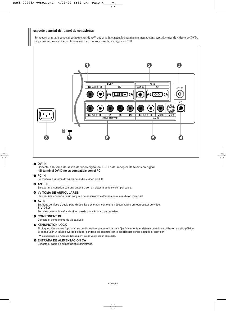 Samsung LNS1951WX-XAP User Manual | Page 58 / 80