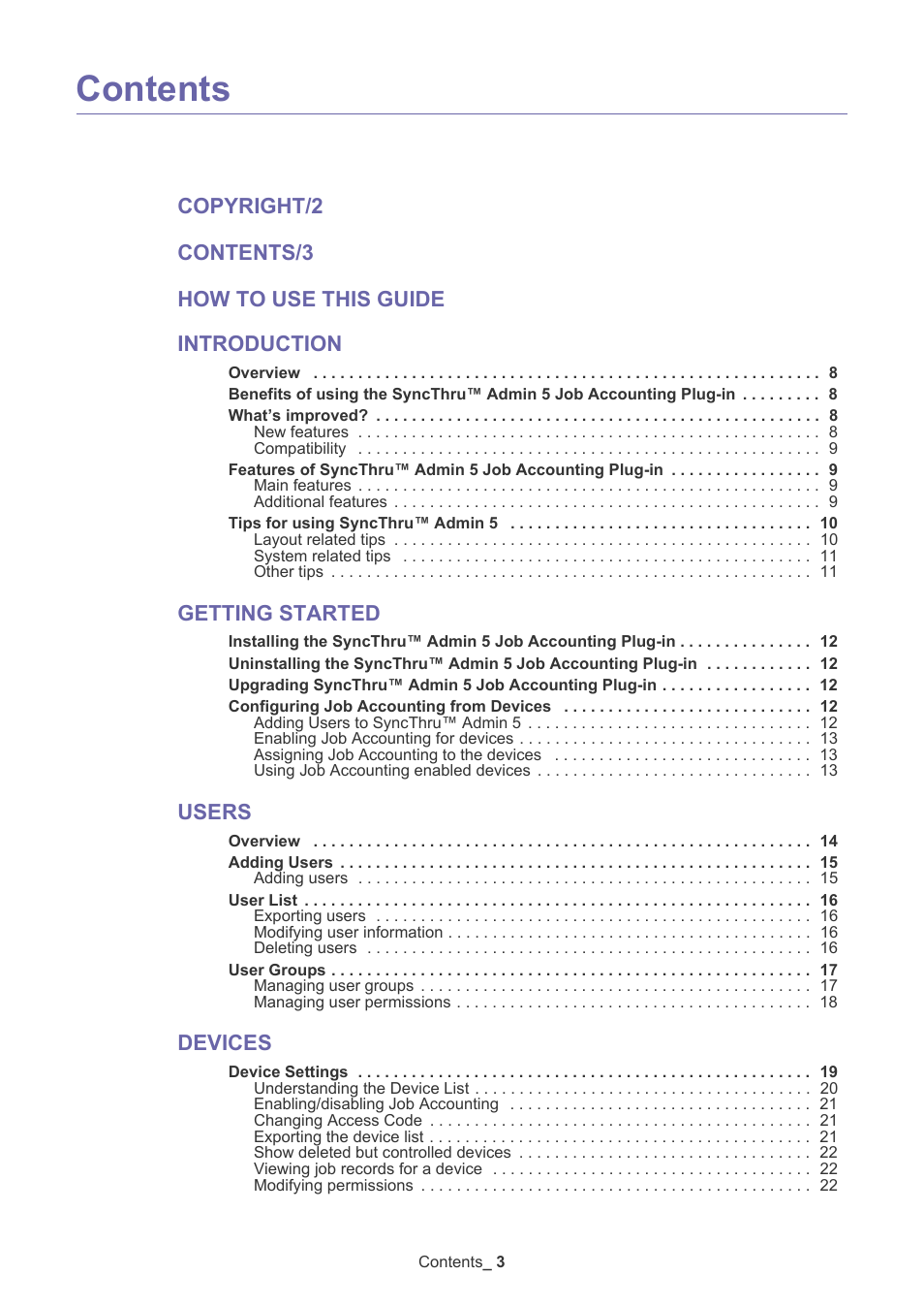 Samsung SCX-6555N-XBG User Manual | Page 3 / 65