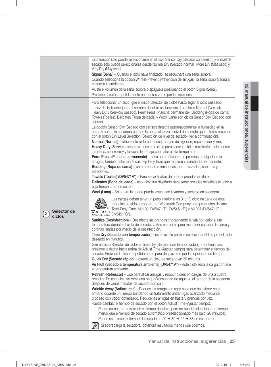 Samsung DV5451AGW-XAA User Manual | Page 65 / 80