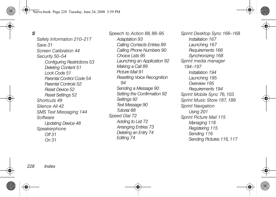 Samsung SPH-M800ZKASPR User Manual | Page 240 / 242