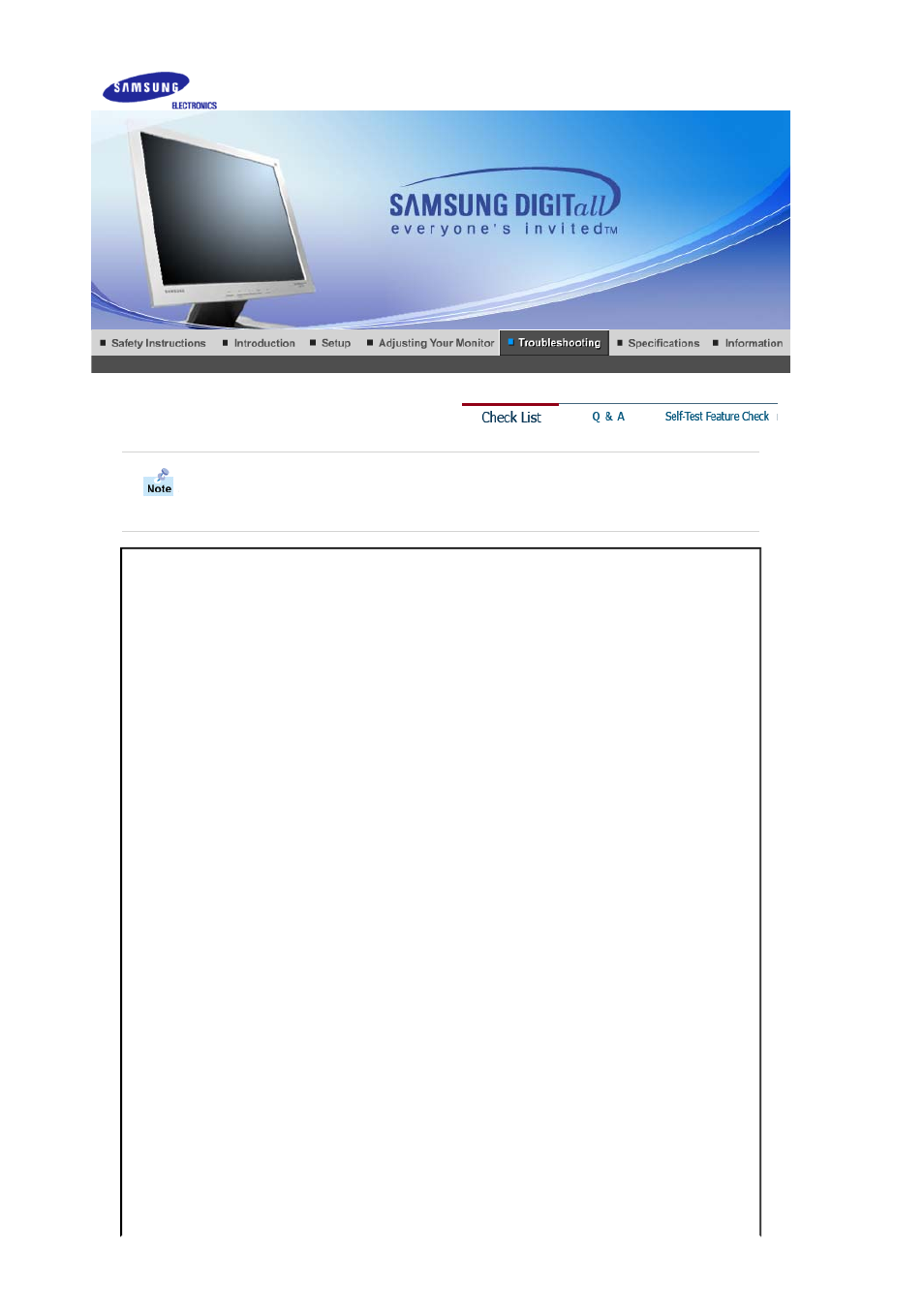 Troubleshooting, Checklist | Samsung MJ15ASKB-DZS User Manual | Page 44 / 83
