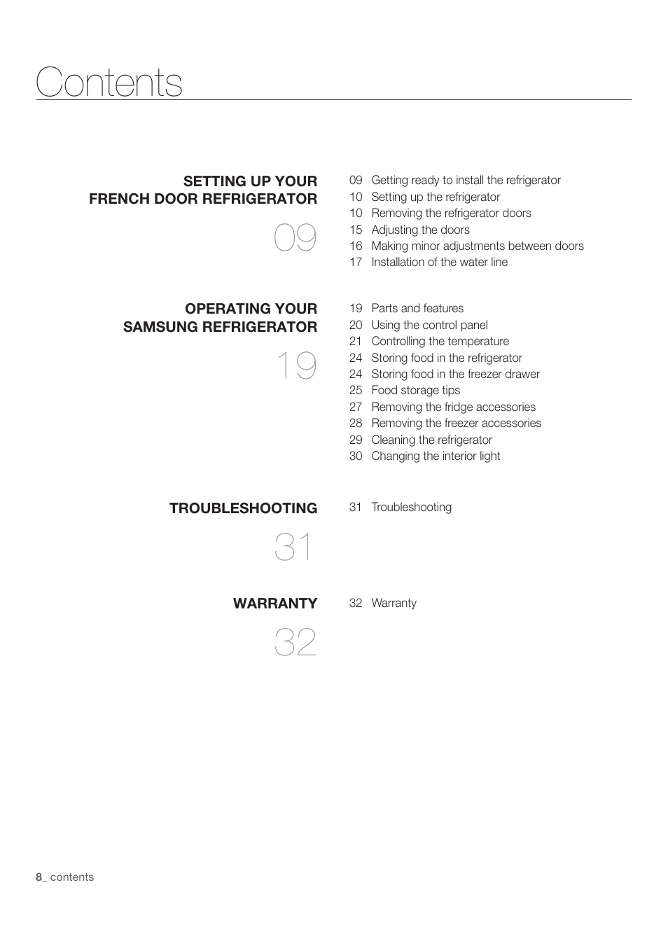 Samsung RF197ACWP-XAA User Manual | Page 8 / 34