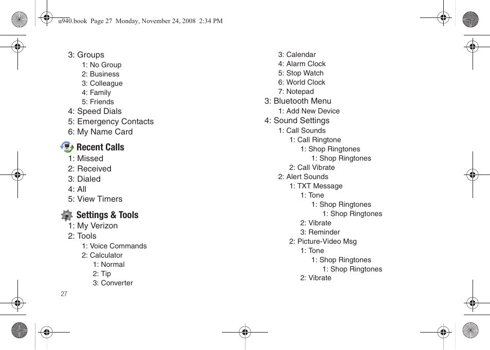 Samsung SCH-U940DBAVZW User Manual | Page 30 / 156