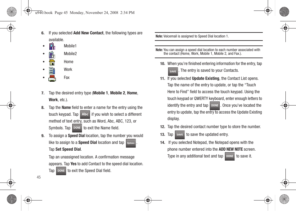 Samsung SCH-U940DBAVZW User Manual | Page 48 / 156