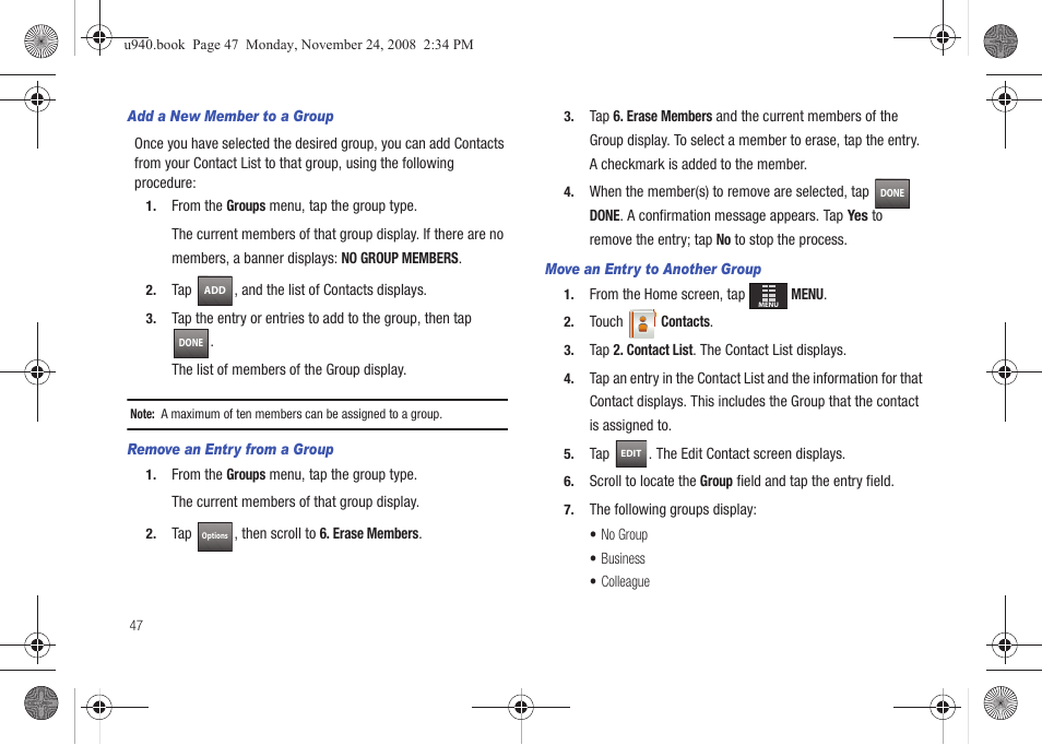 Samsung SCH-U940DBAVZW User Manual | Page 50 / 156