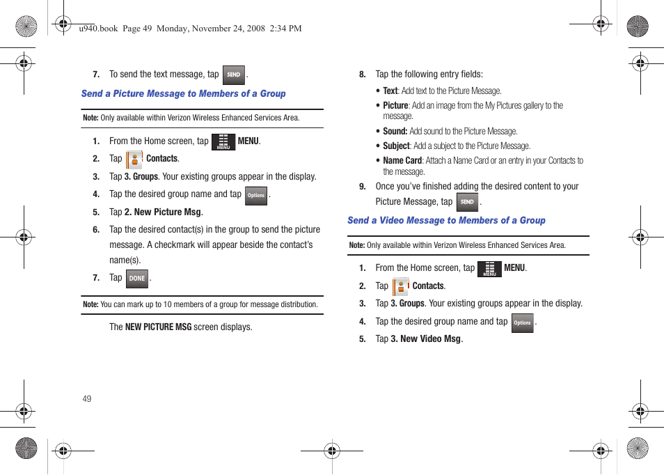 Samsung SCH-U940DBAVZW User Manual | Page 52 / 156