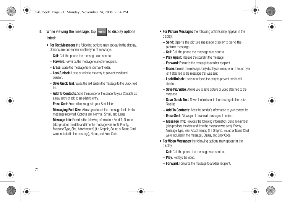 Samsung SCH-U940DBAVZW User Manual | Page 74 / 156