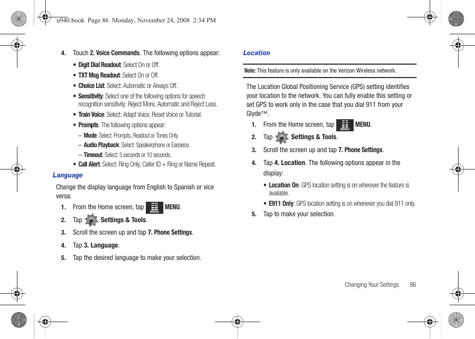 Samsung SCH-U940DBAVZW User Manual | Page 89 / 156