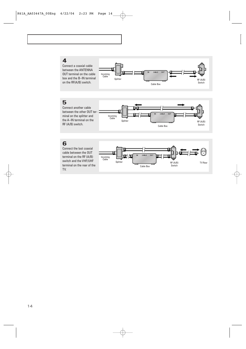 Samsung TXP2665WX-XAC User Manual | Page 14 / 68
