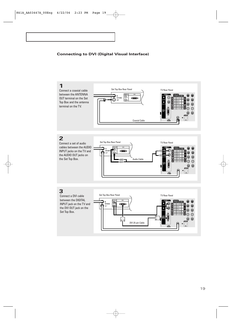 Samsung TXP2665WX-XAC User Manual | Page 19 / 68
