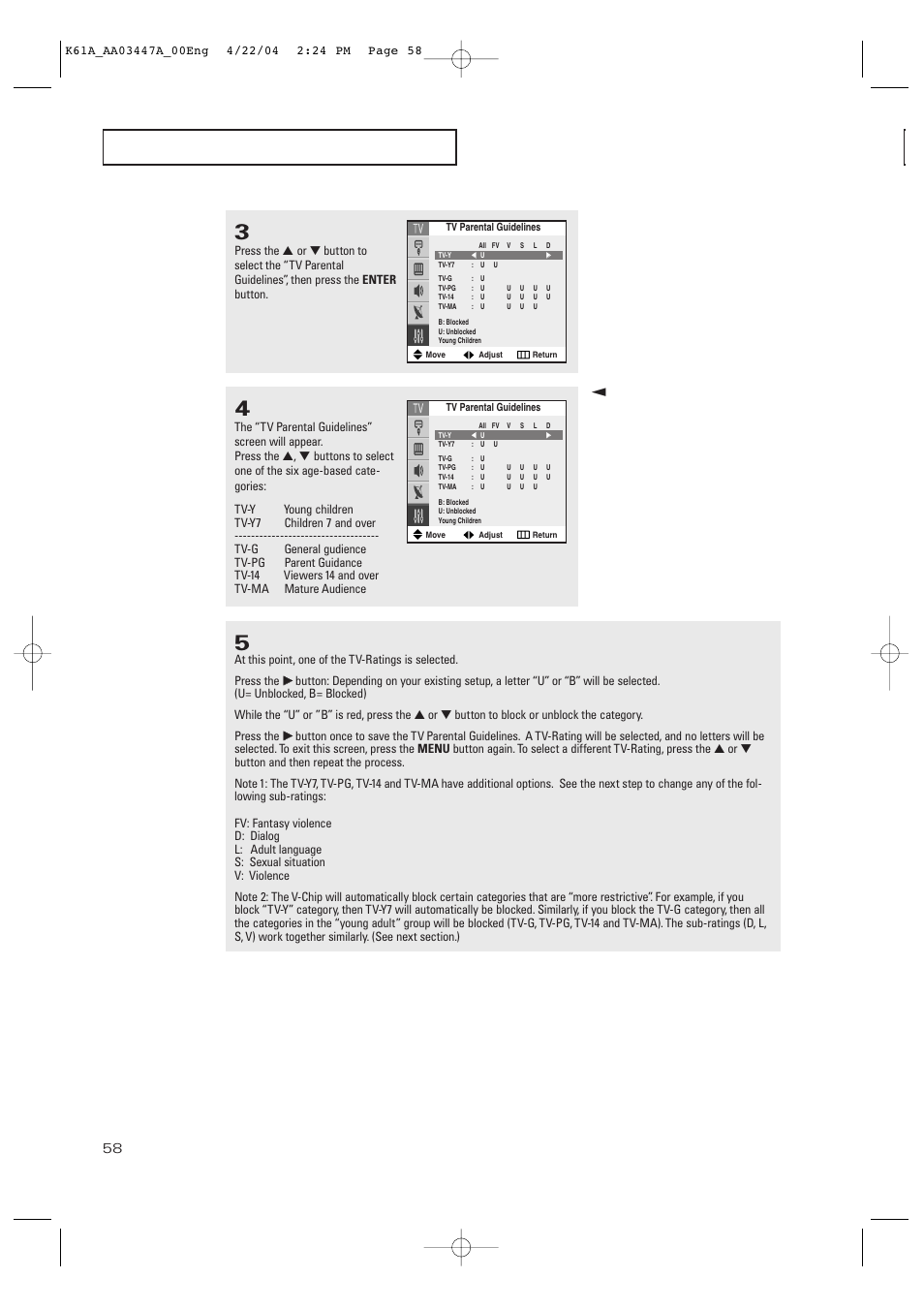 Samsung TXP2665WX-XAC User Manual | Page 58 / 68