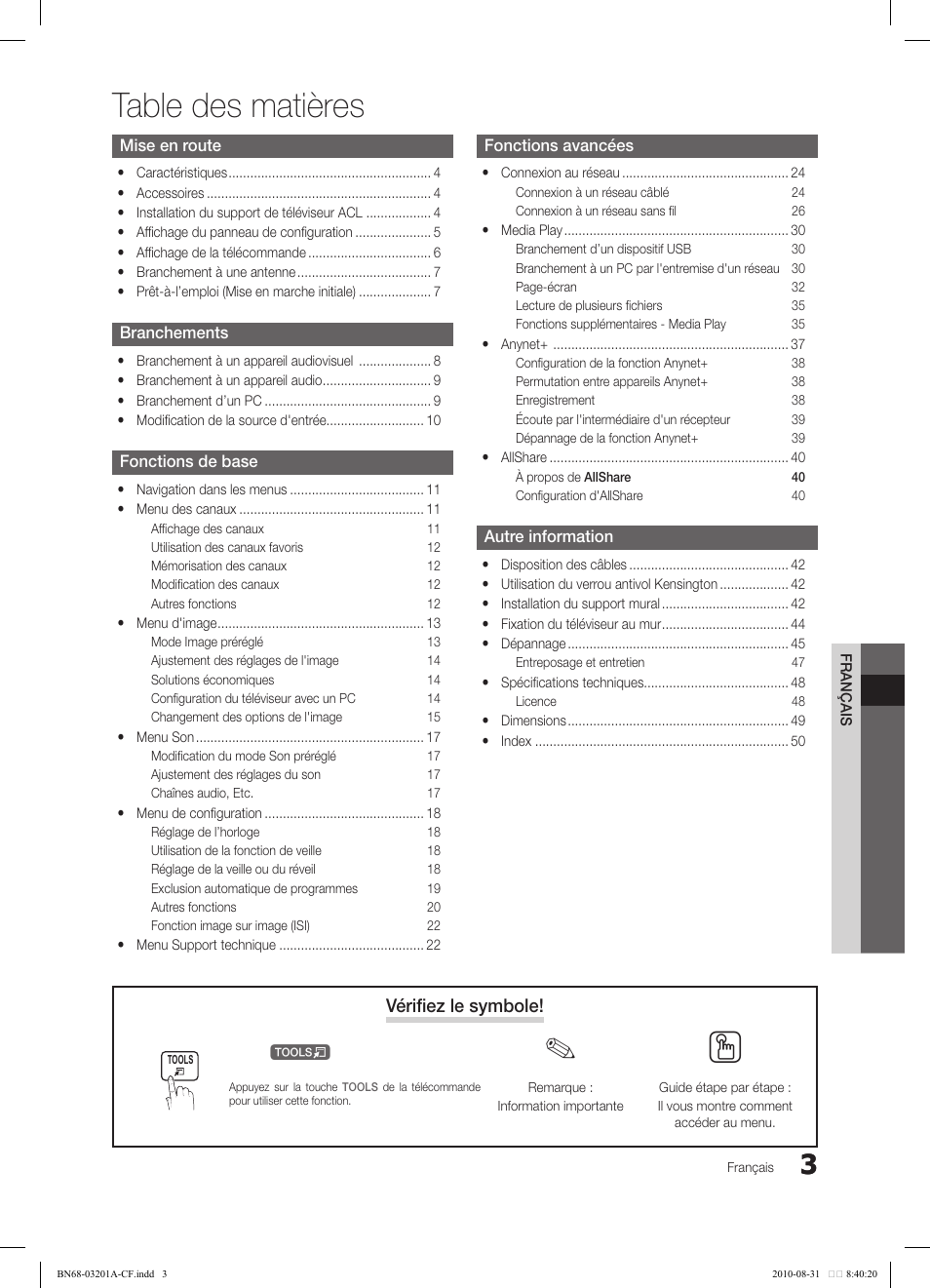 Samsung LN46C600F3FXZA User Manual | Page 103 / 151
