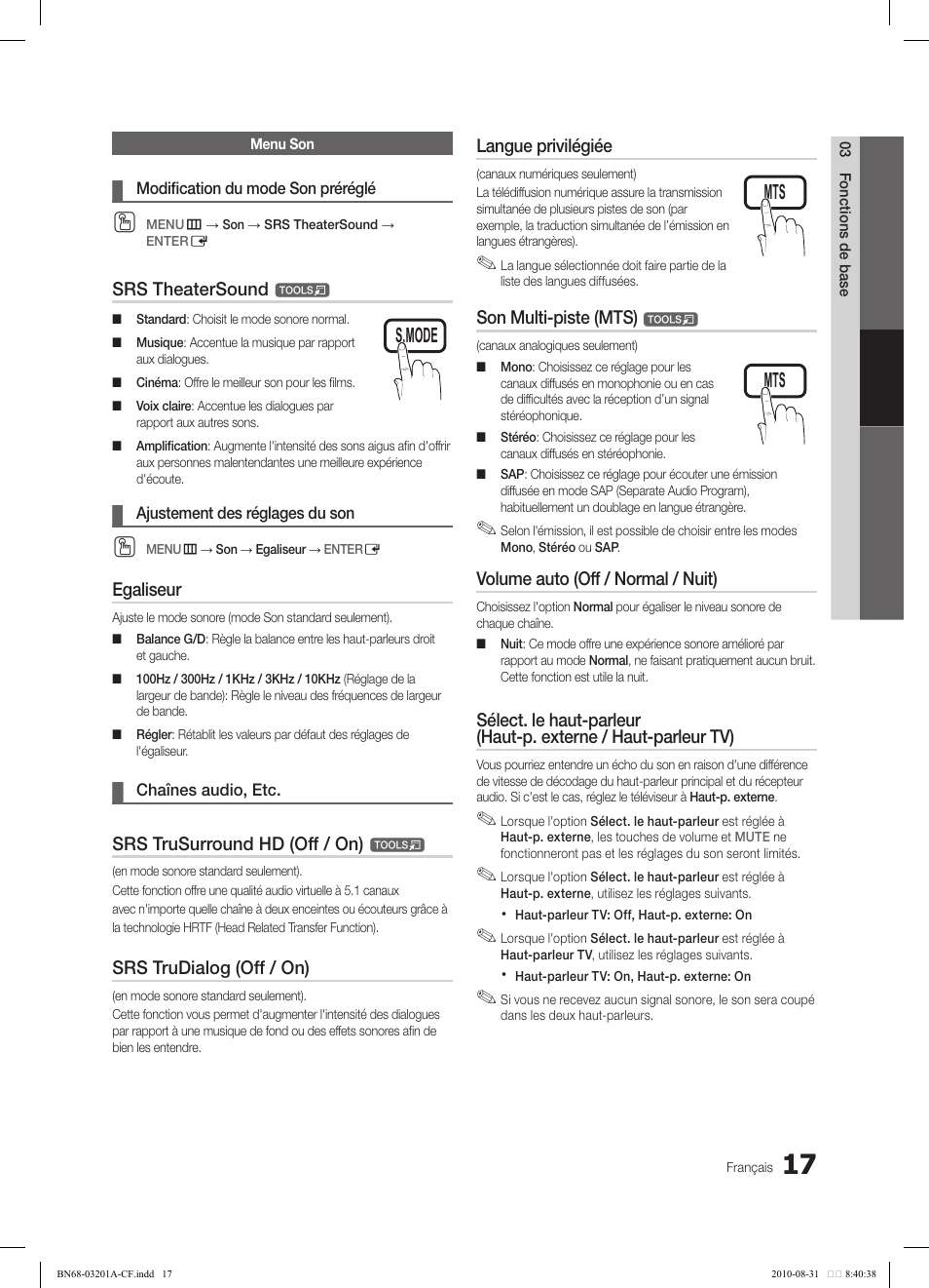 Samsung LN46C600F3FXZA User Manual | Page 117 / 151