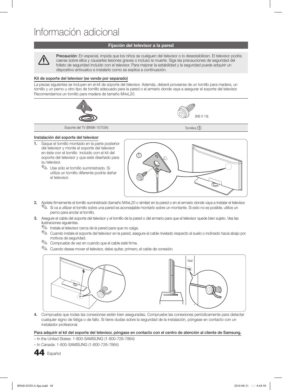 Información adicional | Samsung LN46C600F3FXZA User Manual | Page 94 / 151