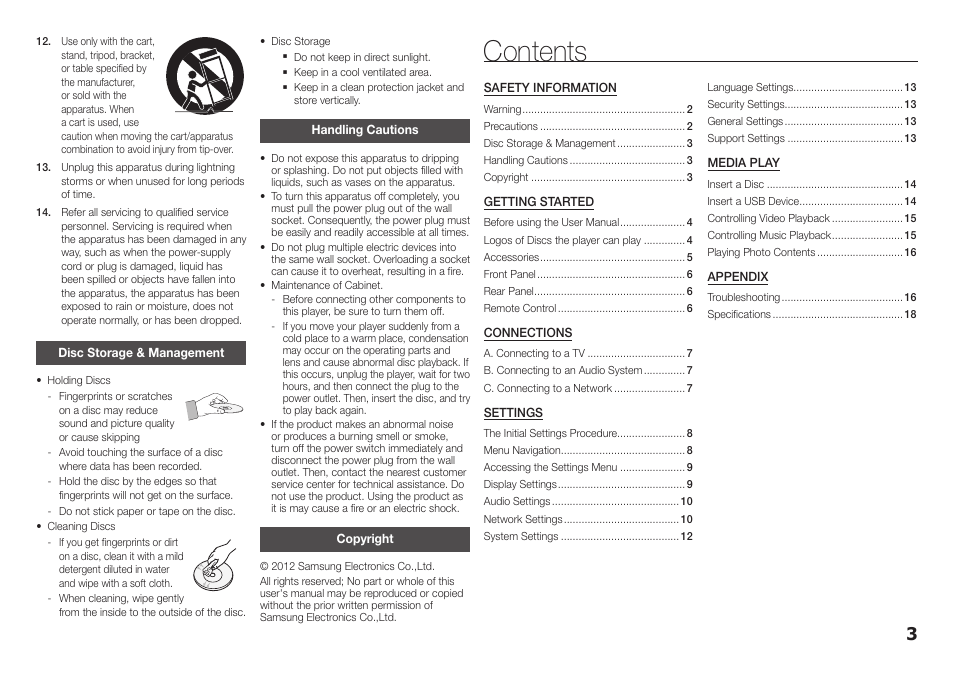 Samsung BD-E5400-ZA User Manual | Page 3 / 21