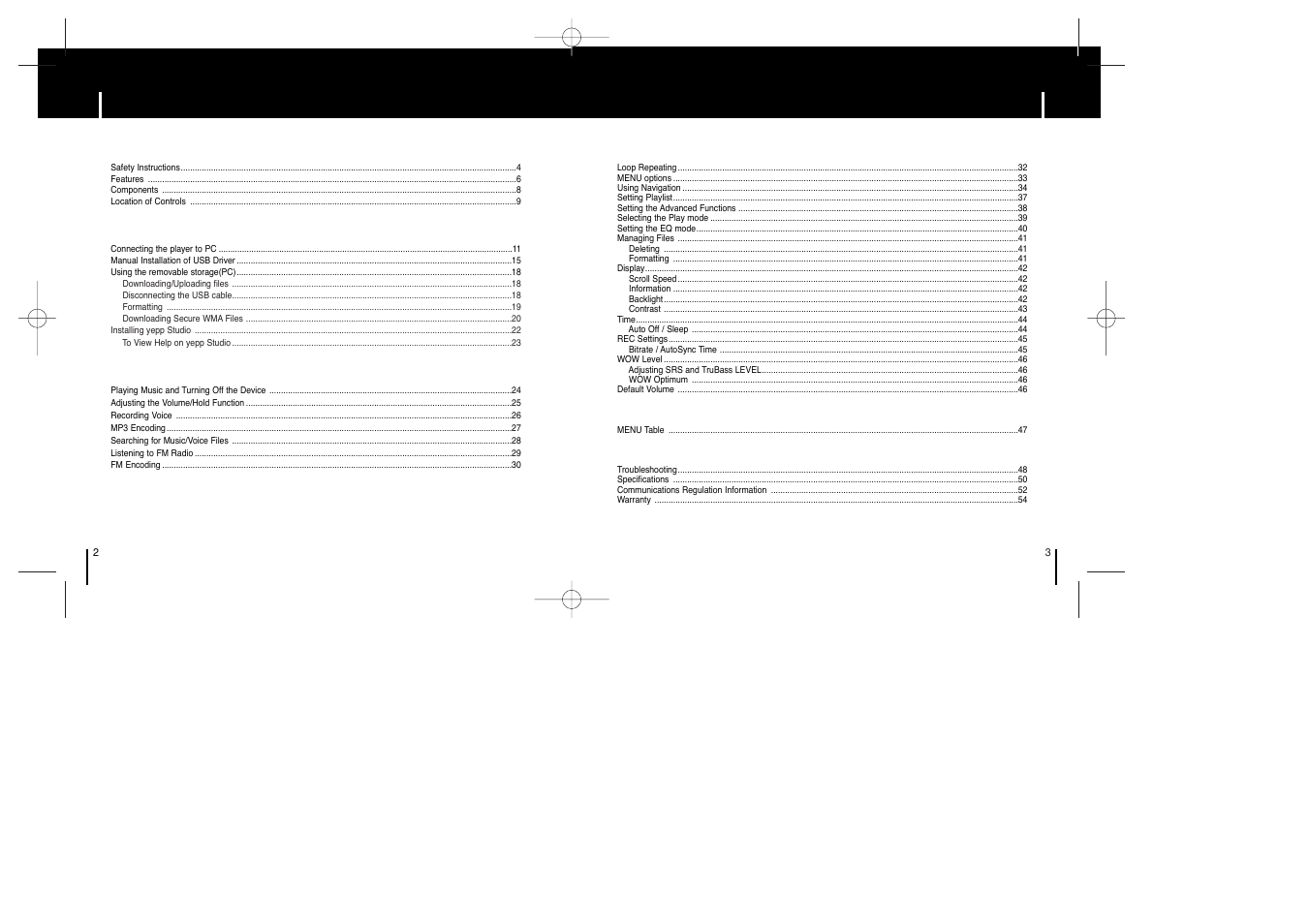 Samsung YP-ST5Z-XAA User Manual | Page 2 / 29