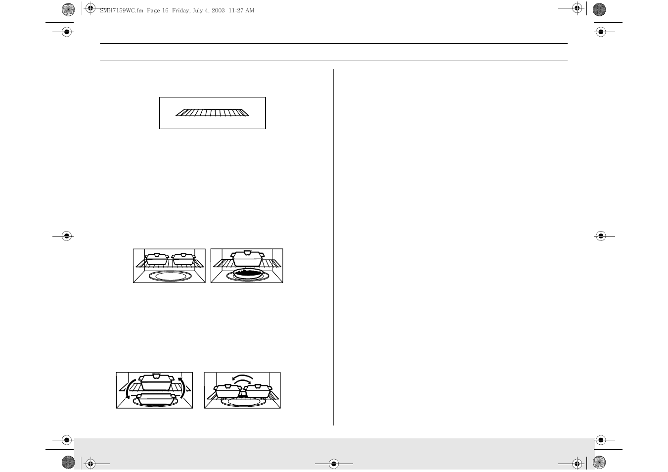 How to use the shelf when microwaving, Setting the child protection lock, Demo mode | Operation how to use the shelf when microwaving | Samsung SMH7159BC-XAC User Manual | Page 16 / 36