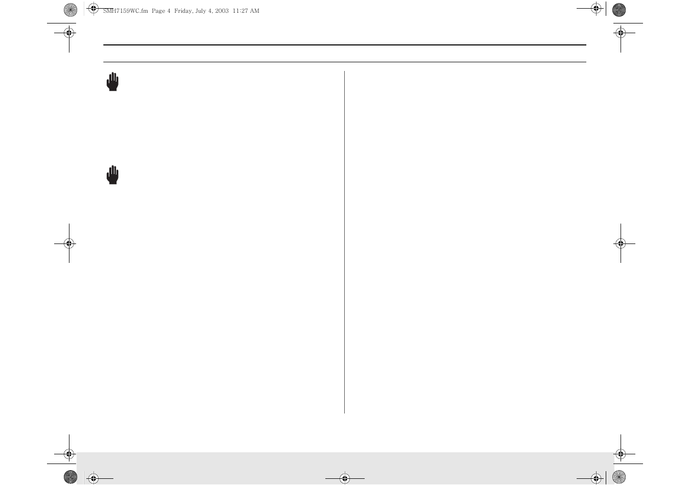 Hese, Nstructions, Warning | The vent fan | Samsung SMH7159BC-XAC User Manual | Page 4 / 36