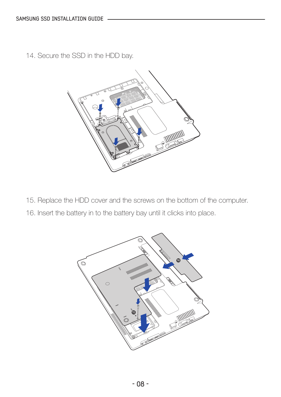 Samsung ssd installation guide | Samsung MZ-5PA128C-AM User Manual | Page 8 / 18