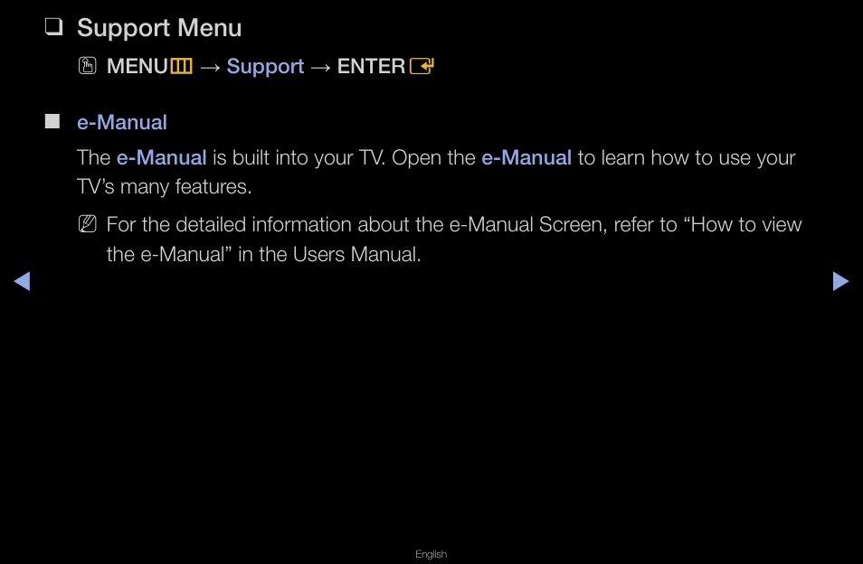 Support menu | Samsung UN40D6420UFXZA User Manual | Page 150 / 303