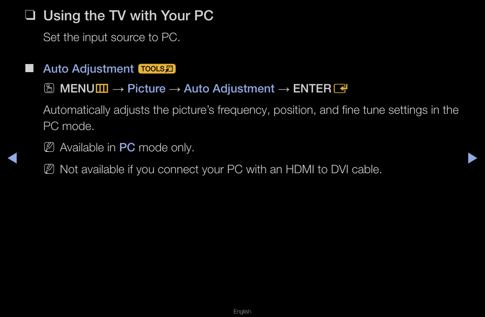 Using the tv with your pc | Samsung UN40D6420UFXZA User Manual | Page 55 / 303