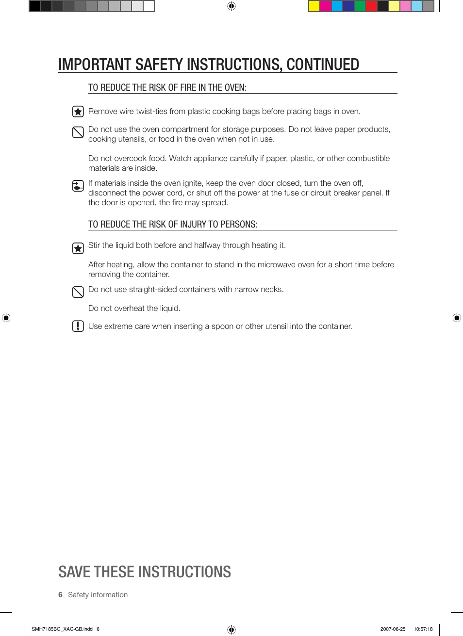 Samsung SMH7185WG-XAA User Manual | Page 6 / 44