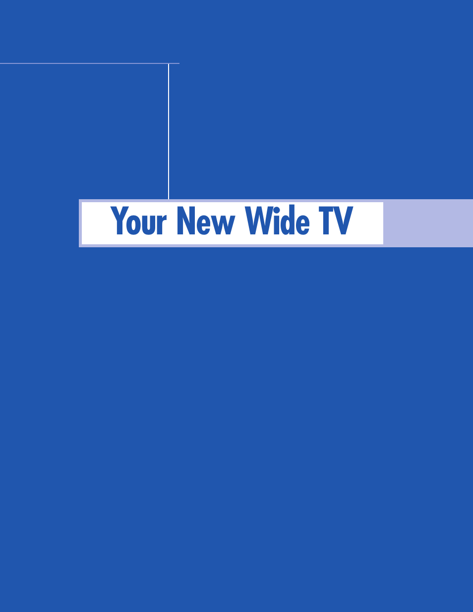 Your new wide tv | Samsung HLP5063WX-XAC User Manual | Page 5 / 96