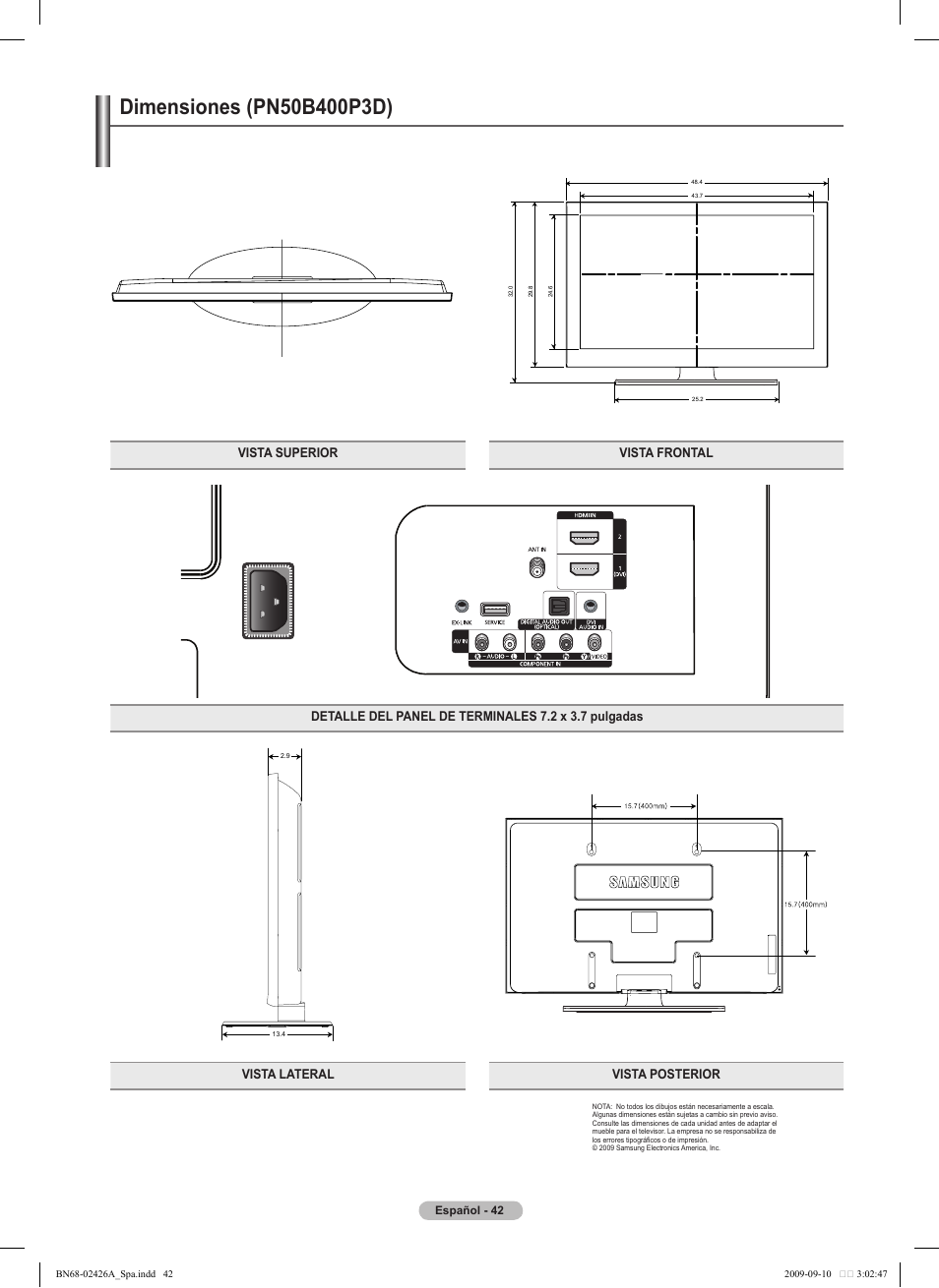 Samsung PN50B400P3DXZA User Manual | Page 83 / 125